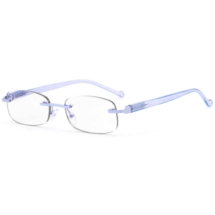 Dachuan Optical DRM368011 China Supplier Rimless Metal Reading Glasses With Cystal Color (12)